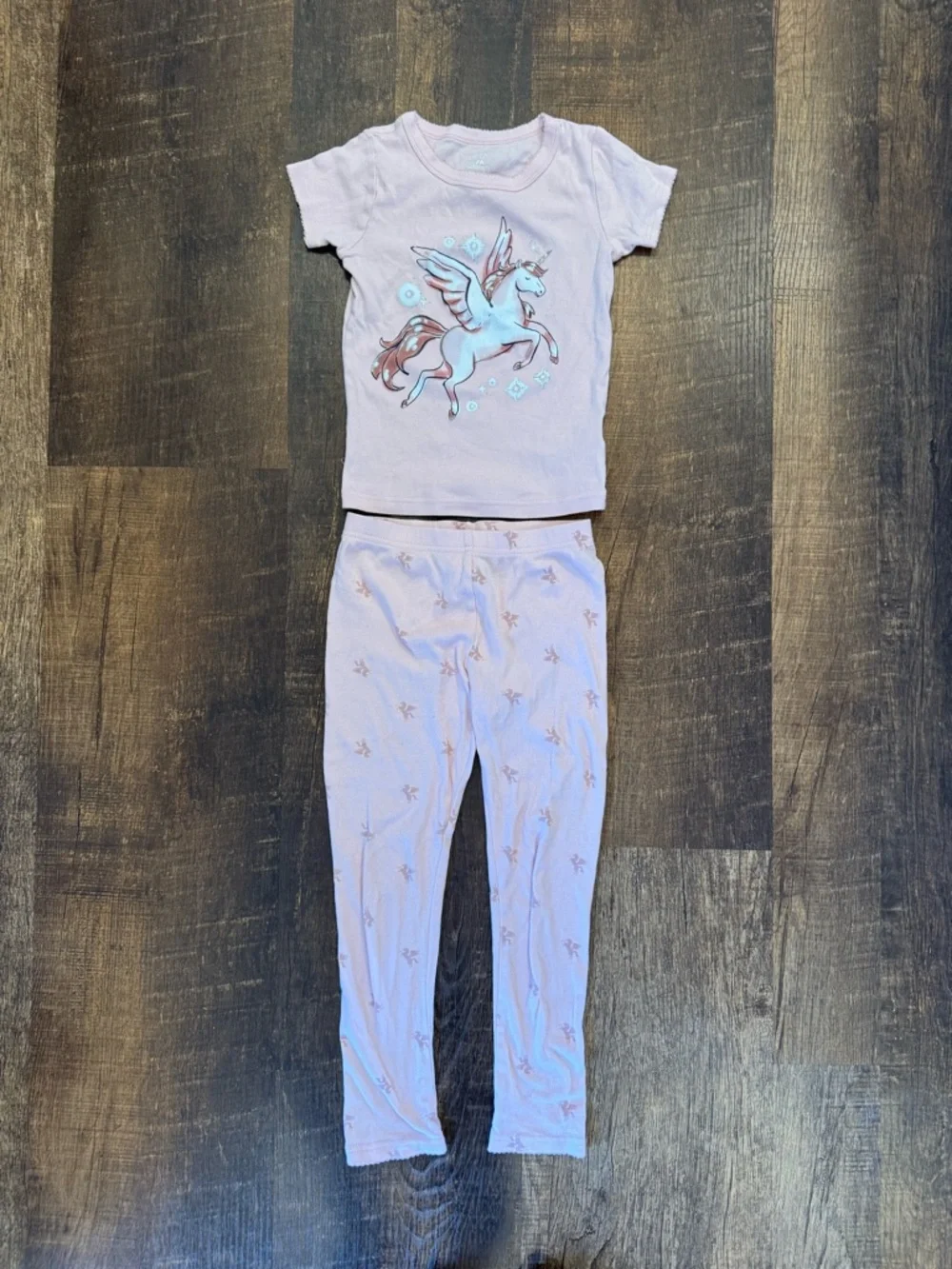 Carter's Two-Piece Pink Unicorn Pajama Set with Matching Leggings